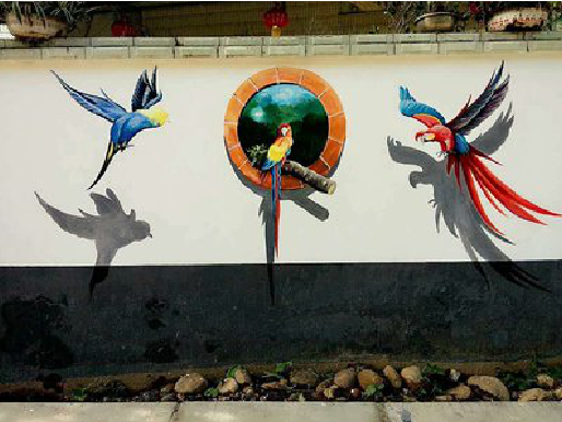 宜丰视觉错位-3D墙绘设计