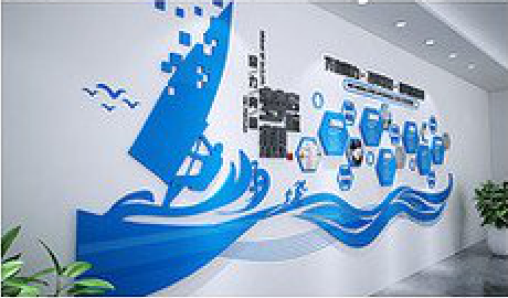宜丰海浪主题文化墙如何设计？