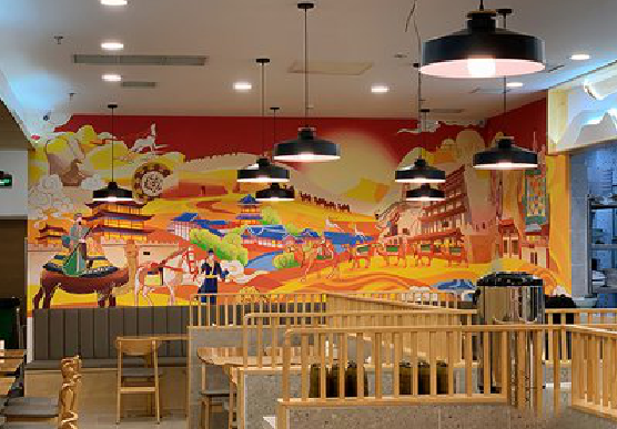 宜丰商业空间彩绘介绍。