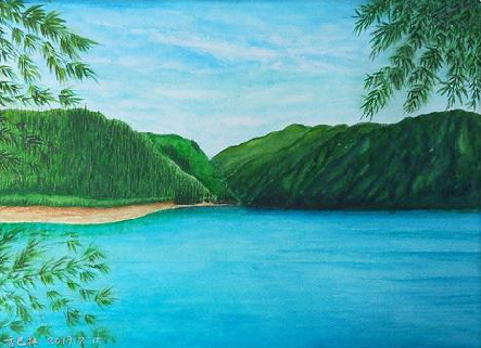 宜丰在墙绘中，如何绘画绿水青山？