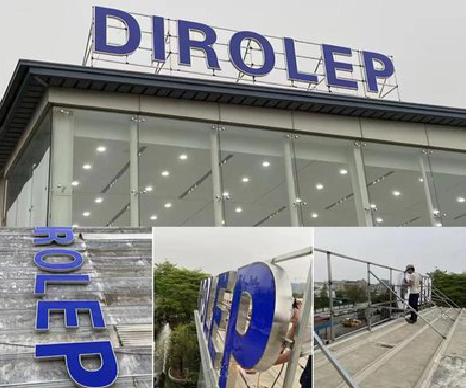 宜丰楼顶发光字安装的注意事项。